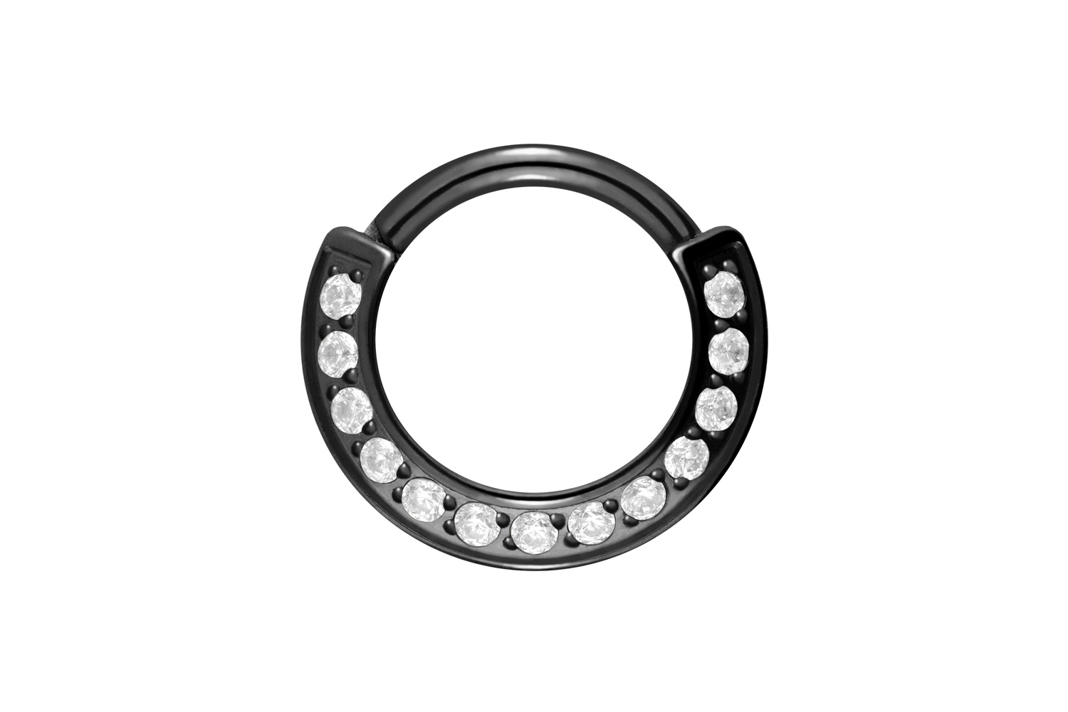 Titan Segmentring Clicker Piercing 13 KRISTALLE ++SALE++